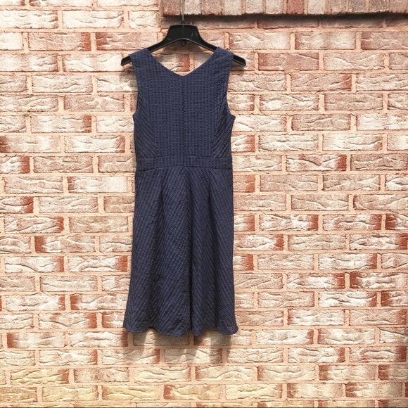 Banana Republic Dark Navy Blue Fit & Flare Tank Casual Mini Short Dress EUC 4 - Picture 3 of 6